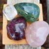 Ultimate Crystal Heart Healing Set plus Gifts Rose Quartz Heart Rubellite Heart - Image 3