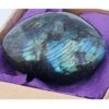 Labradorite Heart Palm Stone, Transformation, Higher Realm Connection - Image 9