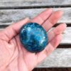 Blue Apatite Palm Stone, Manifestation, Spirit Guide Connection, Healthy Eating - Image 6
