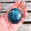 Blue Apatite Palm Stone, Manifestation, Spirit Guide Connection, Healthy Eating - Image 5