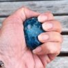 Blue Apatite Palm Stone, Manifestation, Spirit Guide Connection, Healthy Eating - Image 3