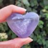 Purple Fluorite Heart, Soul Purpose, Intuition, Clarity, Divine Love - Image 6