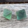 Natural Fluorite Octahedron Duo, Diamonds, Platonic Solids, Sacred Geometry - Image 9
