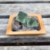 Natural Fluorite Octahedron Duo, Diamonds, Platonic Solids, Sacred Geometry