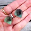 Natural Fluorite Octahedron Duo, Diamonds, Platonic Solids, Sacred Geometry - Image 8