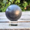 Shungite w/ Pyrite Sphere, EMF Protection, Purification, Clearing, Confidence - Image 11