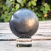 Shungite w/ Pyrite Sphere, EMF Protection, Purification, Clearing, Confidence - Image 10