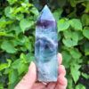 Rainbow Fluorite Generator / Tower / Point, Intuition, Soul Purpose, Clarity