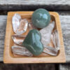 Green Aventurine Sphere & Heart Duo, Abundance, Luck, Full Potential, Vitality, Growth - Image 5