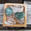 Green Aventurine Sphere & Heart Duo, Abundance, Luck, Full Potential, Vitality, Growth - Image 6