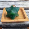 Green Aventurine Merkaba & Clear Quartz Sphere, Abundance, Luck, Higher Realms - Image 4