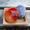 Ocean Jasper Heart & Carnelian Palm Stone Set, Happiness, Joy, Creativity, Motivation - Image 4