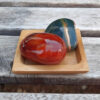 Ocean Jasper Heart & Carnelian Palm Stone Set, Happiness, Joy, Creativity, Motivation - Image 6