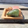 Rose Quartz Cube & Prehnite w/ Epidote Set, Self & Universal Love, Heart Healing - Image 6