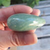 Amazonite w/ Smoky Quartz Heart / Palm Stone, Communication, Good Luck, Success, Peace, Confidence, Truth - Image 4