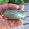 Amazonite w/ Smoky Quartz Heart / Palm Stone, Communication, Good Luck, Success, Peace, Confidence, Truth - Image 5