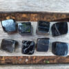 Blue Tiger’s Eye Cube Duo M, Set of 2, Meditation Set, Manifestation, Intuition - Image 4