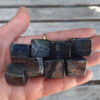Blue Tiger’s Eye Cube Duo M, Set of 2, Meditation Set, Manifestation, Intuition - Image 6