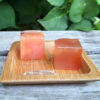 Carnelian Cube Duo S, Vitality, Motivation, Courage, Confidence, Meditation Set