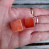 Carnelian Cube Duo S, Vitality, Motivation, Courage, Confidence, Meditation Set - Image 10