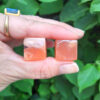 Carnelian Cube Duo S, Vitality, Motivation, Courage, Confidence, Meditation Set - Image 6