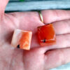 Carnelian Cube Duo S, Vitality, Motivation, Courage, Confidence, Meditation Set - Image 8
