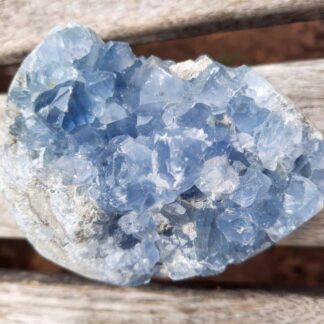 Celestite Raw Cluster Egg / Geode in Matrix, Angelic Connection