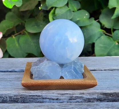 Celestite Sphere & Raw Nuggets, Angelic Connection, Guides & Higher Self Connection, Calming