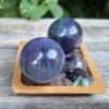 Fluorite Sphere Duo, Soul Purpose, Intuition, Clarity, Source Connection + Gifts - Image 2