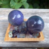 Fluorite Sphere Duo, Soul Purpose, Intuition, Clarity, Source Connection + Gifts - Image 3