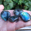 DISCOUNTED Labradorite Heart , Moonstone, Clear Quartz Cube, Transformation - Image 4