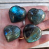 DISCOUNTED Labradorite Heart , Moonstone, Clear Quartz Cube, Transformation - Image 5