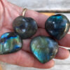 DISCOUNTED Labradorite Heart , Moonstone, Clear Quartz Cube, Transformation - Image 7