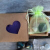 DISCOUNTED Labradorite Heart , Moonstone, Clear Quartz Cube, Transformation - Image 8