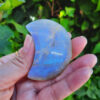 Moonstone Crescent Moon w/ Blue Flash, Soothing, Intuition, Calm, Stress Relief