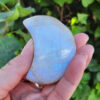 Moonstone Crescent Moon w/ Blue Flash, Soothing, Intuition, Calm, Stress Relief - Image 2