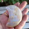 Moonstone Crescent Moon w/ Blue Flash, Soothing, Intuition, Calm, Stress Relief - Image 4