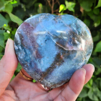 Ocean Jasper Heart, Happiness, Joy, Uplifting, Healthier Habits, Palm Stone