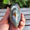 Ocean Jasper Heart, Happiness, Joy, Uplifting, Healthier Habits, Palm Stone - Image 6