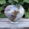 Ocean Jasper Heart, Happiness, Joy, Uplifting, Healthier Habits, Palm Stone