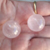 Rose Quartz Sphere Duo, Set of 2, Meditation Set, Heart Set, Self Love, Free Gifts - Image 9