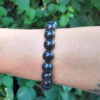 Shungite Bracelet M, 8mm, EMF Protection, Purification, Clearing, Confidence - Image 2