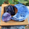 Sweet Dreams Combo, Sodalite Moon, Amethyst Pyramid, Lepidolite Tumble, Peace