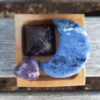 Sweet Dreams Combo, Sodalite Moon, Amethyst Pyramid, Lepidolite Tumble, Peace - Image 8