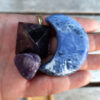 Sweet Dreams Combo, Sodalite Moon, Amethyst Pyramid, Lepidolite Tumble, Peace - Image 5