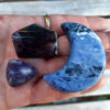 Sweet Dreams Combo, Sodalite Moon, Amethyst Pyramid, Lepidolite Tumble, Peace - Image 4
