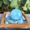 Aquamarine Sphere Set M, Creativity, Intuition, Calming, Clear Communication - Image 3