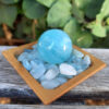 Aquamarine Sphere Set M, Creativity, Intuition, Calming, Clear Communication - Image 8