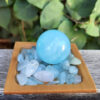 Aquamarine Sphere Set M, Creativity, Intuition, Calming, Clear Communication - Image 9