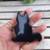 Black Obsidian Cat, Protection, Detoxifying, Inner Strength, New Horizons - Image 6